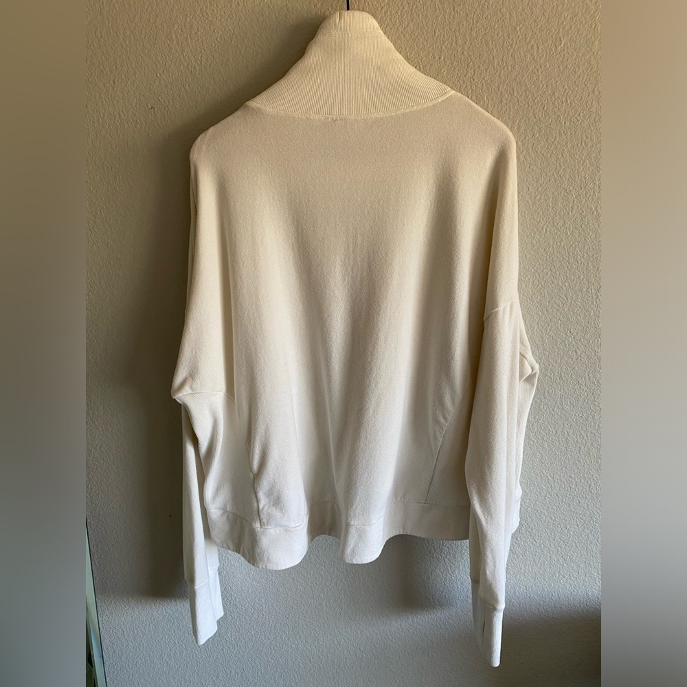 Sweaty Betty Harmonise Luxe Sweatshirt, Ivory White - XXL - Picture 3 of 10